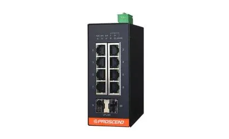 Industrial 10-Port GbE Managed Switch