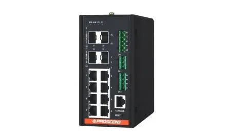 Industrial 12-Port GbE Managed Switch